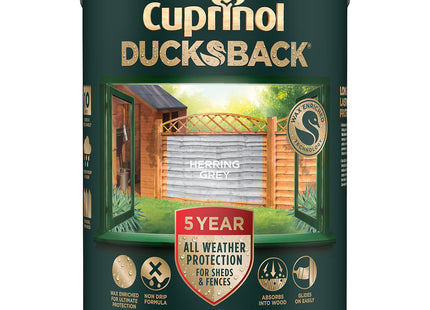 Cuprinol 5 Year Ducksback Herring Grey 5 Litre