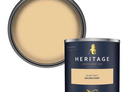 Dulux Heritage Velvet Matt Emulsion Tester Pot 125ml - Golden Ivory