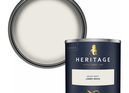 Dulux Heritage Velvet Matt Emulsion Tester Pot 125ml - Linnet White