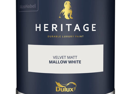 Dulux Heritage Velvet Matt Emulsion Tester Pot 125ml - Mallow White