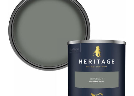 Dulux Heritage Velvet Matt Emulsion Tester Pot 125ml - Waxed Khaki