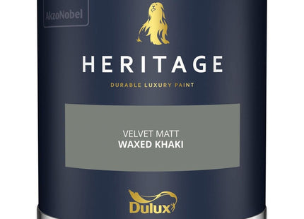 Dulux Heritage Velvet Matt Emulsion Tester Pot 125ml - Waxed Khaki