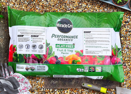 Miracle-Gro Performance Organics Peat Free Fruit & Veg Planter - 2 Plant Size