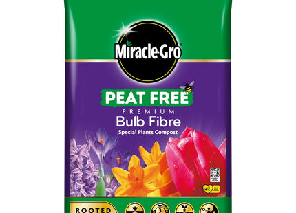 Miracle-Gro Premium Bulb Fibre Compost, Peat Free, 20 Litre Bag, (New 2020 Range), Purple 119785
