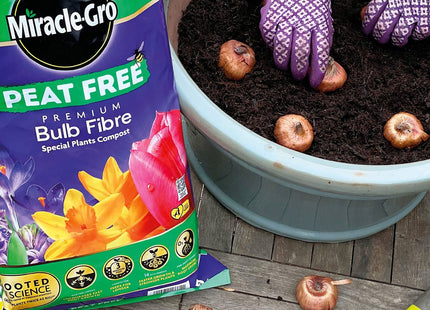 Miracle-Gro Premium Bulb Fibre Compost, Peat Free, 20 Litre Bag, (New 2020 Range), Purple 119785