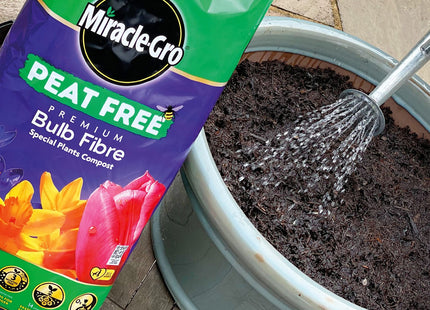 Miracle-Gro Premium Bulb Fibre Compost, Peat Free, 20 Litre Bag, (New 2020 Range), Purple 119785