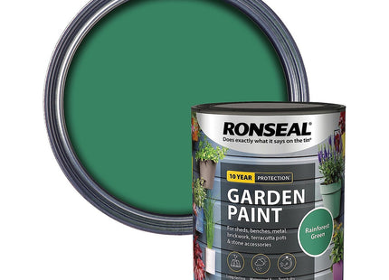 Ronseal Garden Paint Rainforest Green 750ml