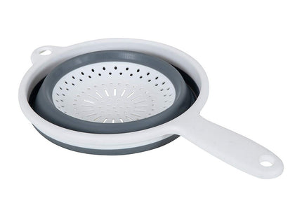 Addis "Pop & Store Collapsible Food Colander with Handle, White and Grey, 34 x 20 x 3 cm 517522