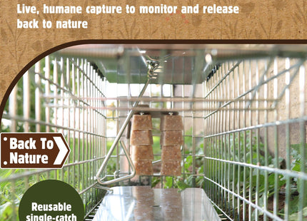 STV The Big Cheese Ready-Baited Rat Cage Trap Poison-Free Welfare Friendly British Grain Safe Around Children and Pets Monitor Infestations Good