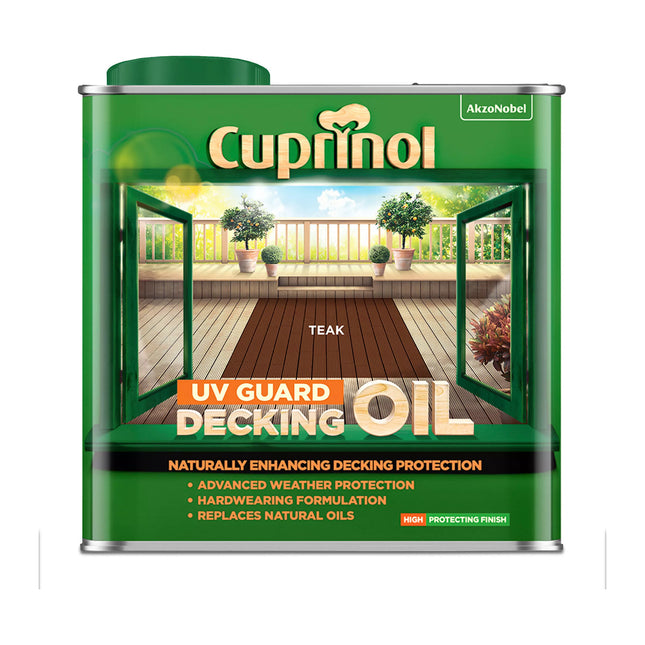 Cuprinol UV Guard Decking Oil Teak 2.5 Litre