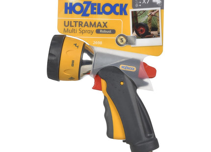 Hozelock Multi-Jet Spray Gun Ultramax Pro Metal: For Intensive Watering, Ergonomic and Extremely Robust (Metal Body)