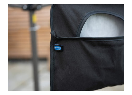 Addis Outdoor Laundry Clothes Peg storage bag with metal hanger, Black