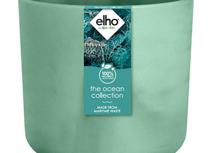Elho The Ocean Collection Round 14cm Flower Pot - Pacific Green