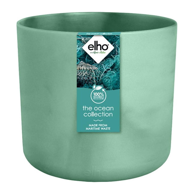 Elho The Ocean Collection Round 18cm Flower Pot - Pacific Green