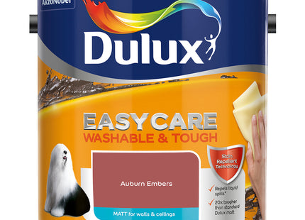 Dulux Easycare Washable & Tough Matt Emulsion Paint - Auburn Embers - 2.5 Litre