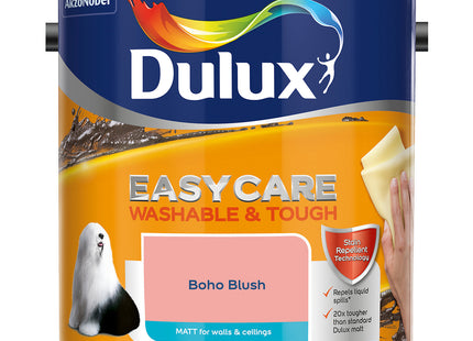 Dulux Easycare Washable & Tough Matt Emulsion Paint - Boho Blush - 2.5 Litre