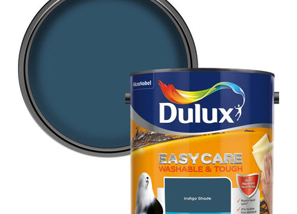 Dulux Easycare Washable & Tough Matt Emulsion Paint - Indigo Shade - 2.5 Litre