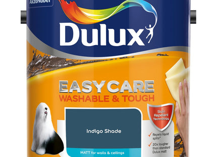 Dulux Easycare Washable & Tough Matt Emulsion Paint - Indigo Shade - 2.5 Litre