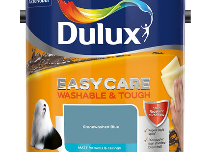 Dulux Easycare Washable & Tough Matt Emulsion Paint - Stonewashed Blue - 2.5 Litre