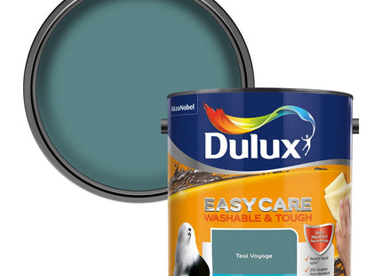 Dulux Easycare Washable & Tough Matt Emulsion Paint - Teal Voyage - 2.5 Litre