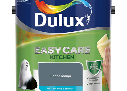 Dulux Easycare Kitchen Matt Emulsion Paint - Faded Indigo - 2.5 Litre