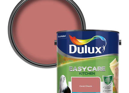 Dulux Easycare Kitchen Matt Emulsion Paint - Coral Charm - 2.5 Litre