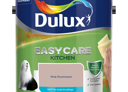 Dulux Easycare Kitchen Matt Emulsion Paint - Pink Parchment - 2.5 Litre