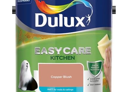 Dulux Easycare Kitchen Matt Emulsion Paint - Copper Blush - 2.5 Litre