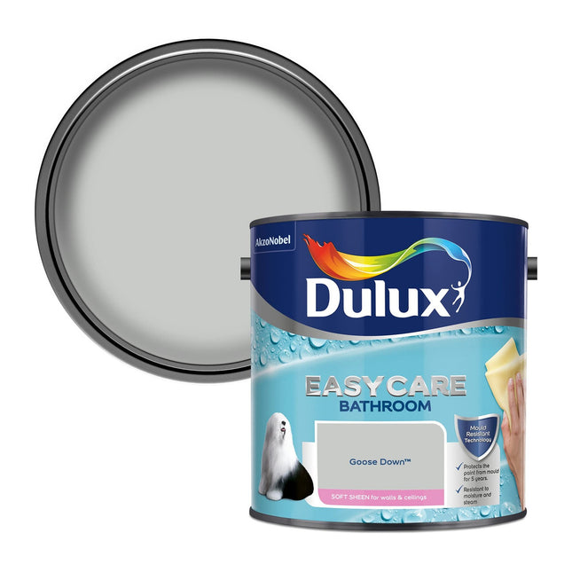 Dulux Easycare bathroom Soft Sheen Paint - Goose Down - 2.5 Litre