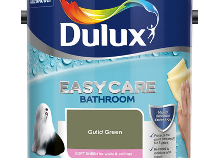 Dulux Easycare bathroom Soft Sheen Paint - Guild Green - 2.5 Litre