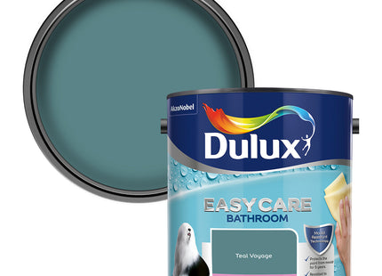 Dulux Easycare bathroom Soft Sheen Paint - Teal Voyage - 2.5 Litre