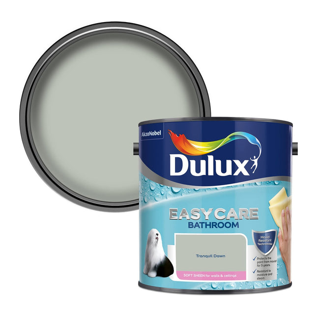 Dulux Easycare bathroom Soft Sheen Paint - Tranquil Dawn - 2.5 Litre