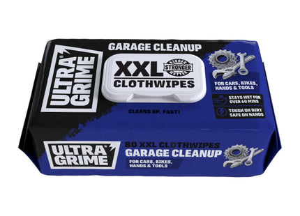 UltraGrime Garage Wet Wipes Heavy Duty XXL Cleaning Cloths