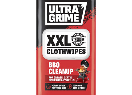 UltraGrime BBQ Cleaning Wet Wipes Multi-Purpose Heavy-Duty Grill & Oven Cleaning Cloths
