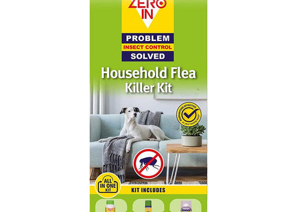 STV Zero In All-In-One Flea Killer Kit. 300ml 300g