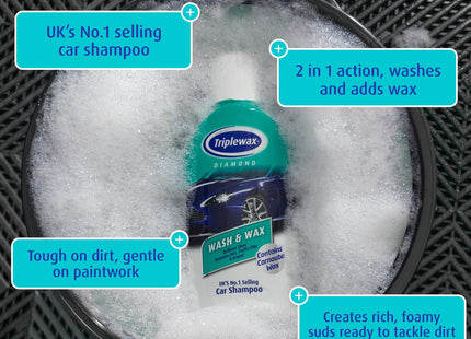 Triplewax Wash and Wax Car Shampoo, 1 Litre