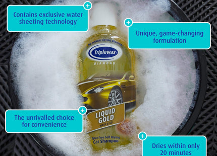 Triplewax Liquid Gold Car Wash Shampoo 500ml TLG500