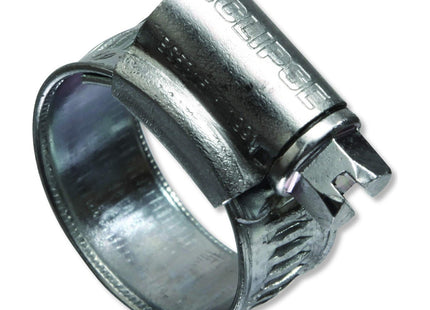 Eclipse Professional Tools - Size O W1, 16-22mm (_" - _") Mild Steel Worm Gear Hose Clamps ECW1 (Pack of 10)