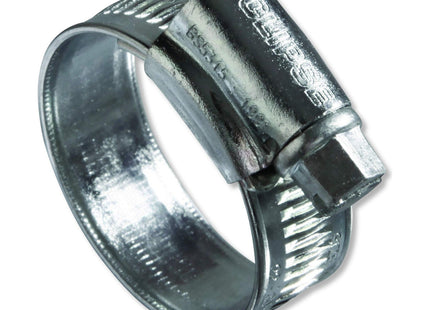 Eclipse Professional Tools - Size 1A W1, 22-30mm (_" - 1 _") Mild Steel Worm Gear Hose Clamps ECW1 (Pack of 10)