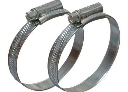 Eclipse Professional Tools - Size 2A W1, 35-50mm (1 _" - 1 _") Mild Steel Worm Gear Hose Clamps ECW1 (Pack of 10)