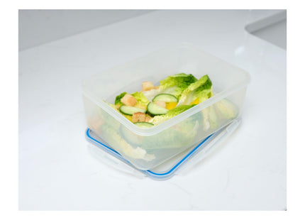 Addis Clip Tight Lunchbox Food Storage Container Rectangle Airtight Silicone Seal Containers Bpa Free Easy Locking Lid Clips 2 Litre
