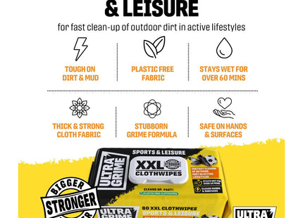 UltraGrime Sports & Leisure Clothwipes 80 Pack 5660