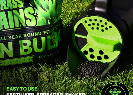 Grass Gains 3-in-1 Fertiliser Hand Spreader Shaker, 3 Application Settings