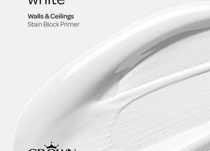 Crown Multi Surface Stain Block Primer & Undercoat, 750ml, White, Interior & Exterior
