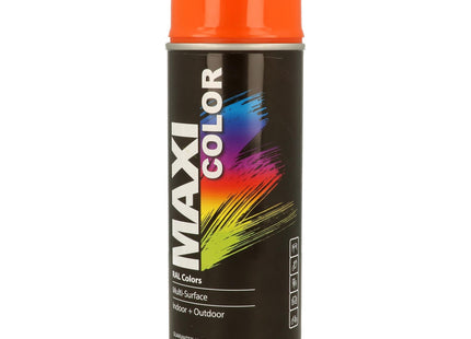 MaxiColor New Quality Spray Paint Spray Gloss Universal Spray Nitro Cellulose Paint Spray Paint Quick Drying Spray Paint ral 2004 Pure Orange 400ml