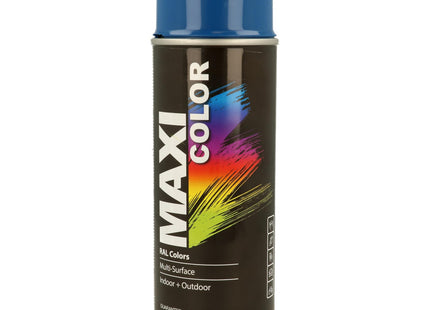 MaxiColor Gloss Spray Paint Gentian Blue RAL 5010 400ml MX5010
