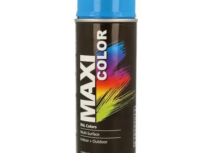 MaxiColor Quality Spray Paint, Spray Gloss, 400ml, Universal Spray, Nitro Cellulose Paint, Quick Drying Spray Paint (ral 5015 Sky Blue Glossy)