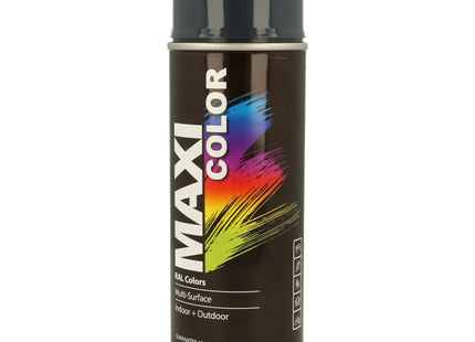 MaxiColor Gloss Spray Paint Anthracite Grey RAL 7016 400ml MX7016