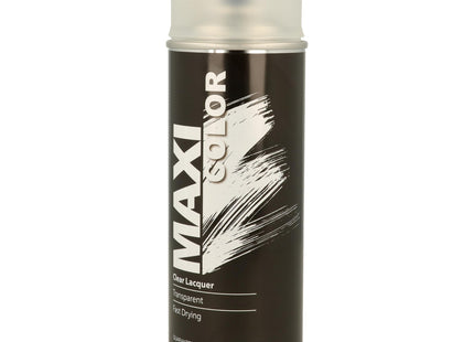 MaxiColor Matte Clear Lacquer Fast-drying topcoat for metal, wood & plastic. 400ml