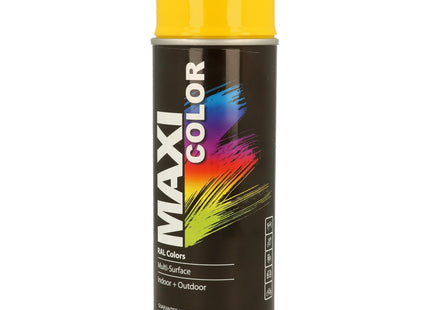 MaxiColor New Quality Spray Paint Spray Gloss Universal Spray Nitro Cellulose Paint Spray Paint Quick Drying Spray Paint ral 1021 Rapeseed Yellow